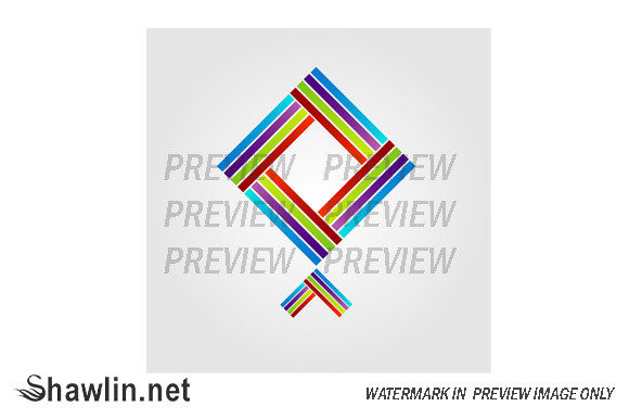 Abstract Kite Shaped Logo for Business
