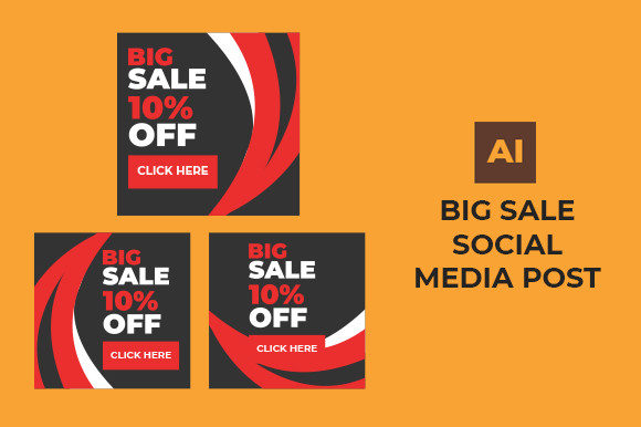 Big Sale Social Media Post: A Versatile Design Asset