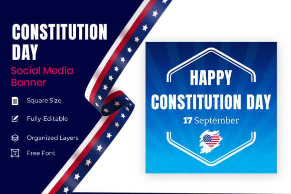 Celebrate September 17 with a Custom Badge Banner