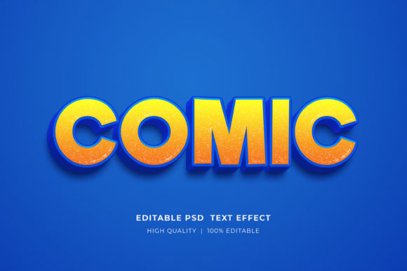 Comic 3D Editable Style Text Effect Guide