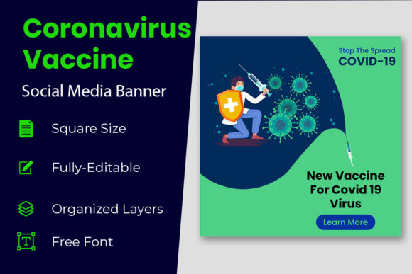 Elevate Your Health Campaigns with a Vaccine Social Media Banner