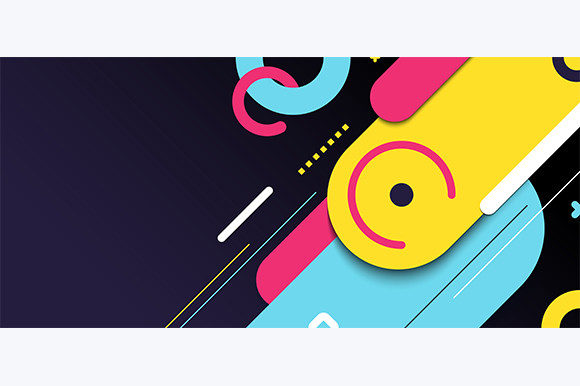 Evaluating the Banner Web Geometric Elements Background for Modern Digital Design