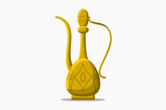 Evaluating the Side View Patterned Arabian Coffee Jug for Cultural Design Projects