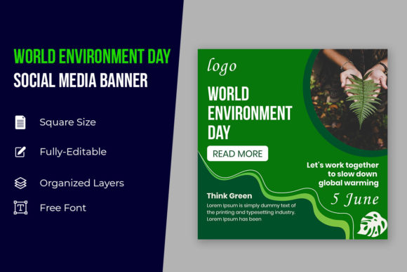 Happy World Environment Day Social Media Templates