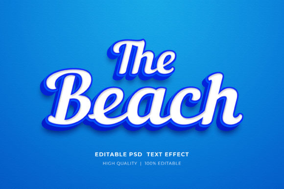 Mastering The Beach 3D Text Style