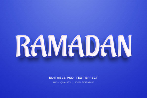 Mastering Visual Impact with the Ramadan Editable 3D Text Style Effect