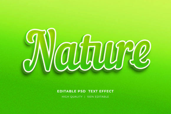 Nature Editable 3D Text Style Effect: A Practical Guide for Designers