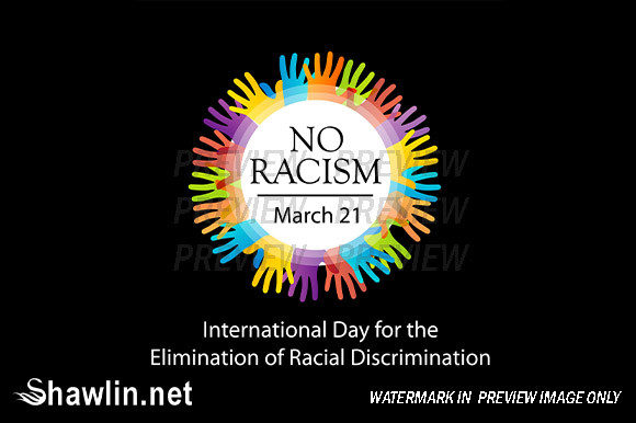 Powerful No Racism Graphic for Inclusive Design