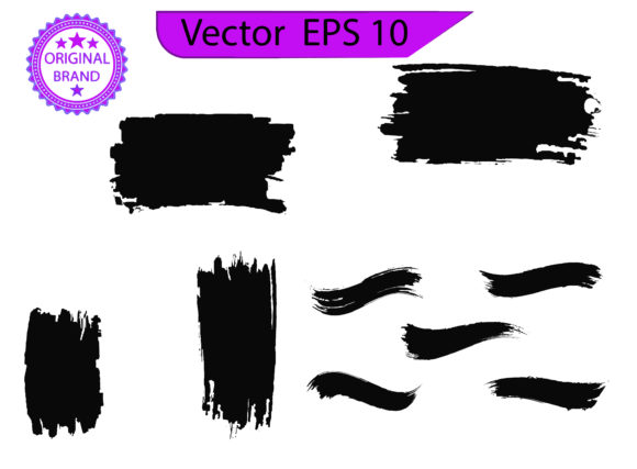 Strategic Application of Black Line, Grunge Brush Strokes in Modern Visual Identity