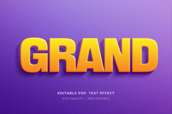 Unlock Professional Design Potential with Grand 3D Editable Style Text Effects