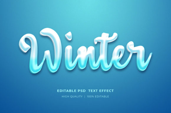 Unlocking Creative Potential with the Winter Editable 3D Text Style Effect