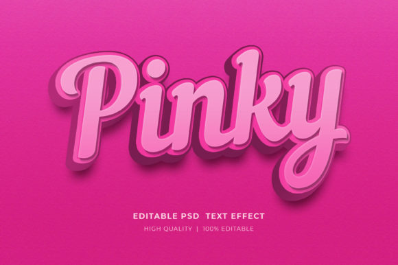 Unlocking Visual Impact with the Pinky Editable 3D Text Style Effect